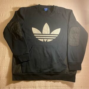 adidas Black and White Crewneck Sweatshirt